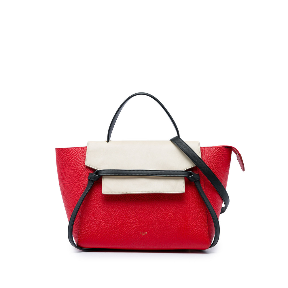 Pre-Loved Celine Mini Tricolor Grained Calfskin Belt Bag